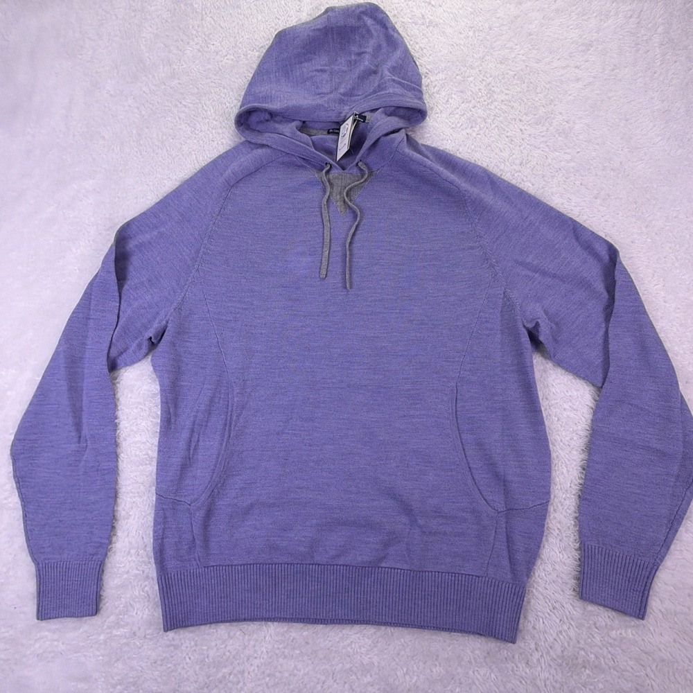 NEW B Draddy Finn Merino Hoodie Sweater Righteous Purple Men's M - NWT